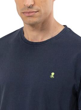 T-shirt   El Pulpo Lavé Logo Marin Pour Homme