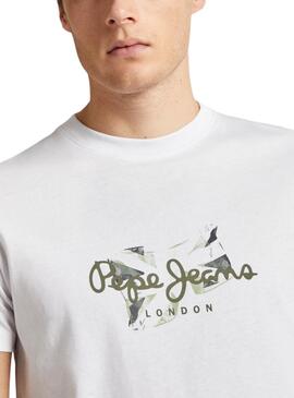 T-shirt Pepe Jeans Count Blanc Pour Homme
