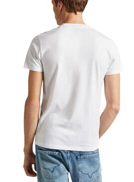 T-shirt Pepe Jeans Count Blanc Pour Homme