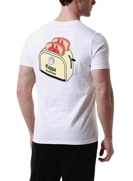 T-shirt Kappa Lennox blanc pour homme