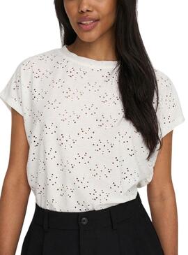 T-shirt Only Smilla Blanc pour Femme