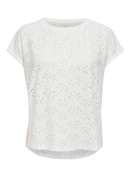 T-shirt Only Smilla Blanc pour Femme