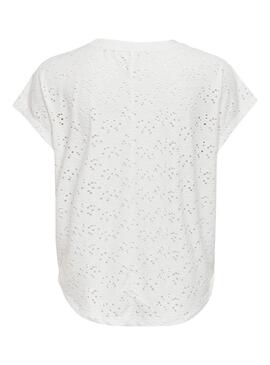 T-shirt Only Smilla Blanc pour Femme