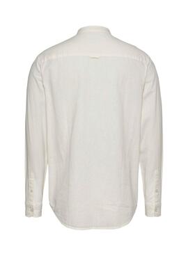 Chemise en lin blanc pour homme Tommy Jeans