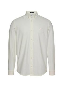 Chemise Tommy Jeans Oxford blanche pour homme