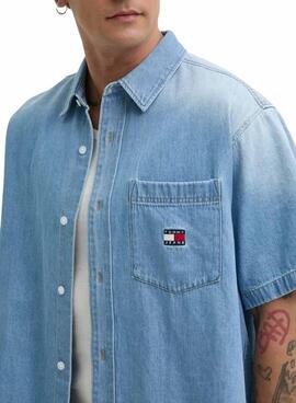 Chemise en denim Tommy Jeans Crest pour homme