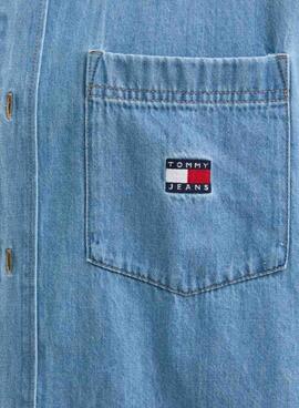 Chemise en denim Tommy Jeans Crest pour homme