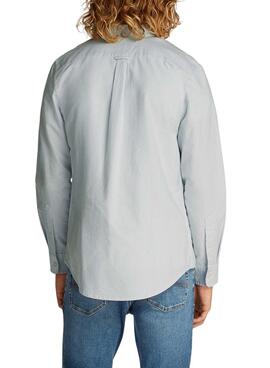 Chemise Tommy Jeans Stripe Oxford bleue pour homme