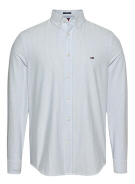 Chemise Tommy Jeans Stripe Oxford bleue pour homme