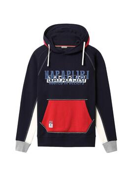 Sweat Cagoule marine Napapijri Bardara Homme