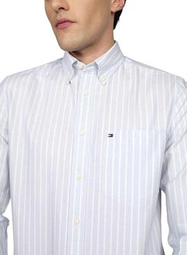 Chemise Tommy Hilfiger Heritage bleue pour homme
