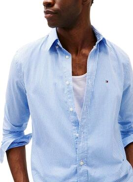 Chemise Tommy Hilfiger Gingham bleue pour homme
