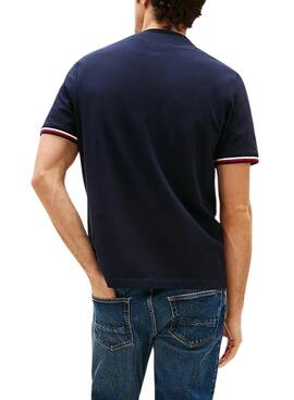 T-shirt Tommy Hilfiger Global Stripe bleue pour homme