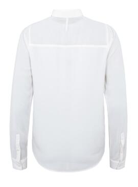 Chemise Jeans Pepe Marisa Blanc Femme