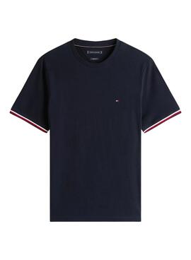 T-shirt Tommy Hilfiger Global Stripe bleue pour homme