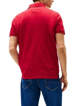 Polo Tommy Hilfiger 1985 rouge pour homme.