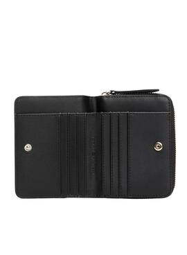 Portefeuille Tommy Hilfiger Logotape noir pour femme