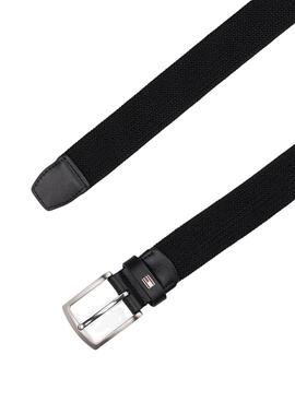 Ceinture élastique noire pour homme Tommy Hilfiger Denton