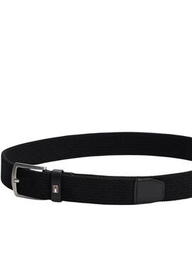 Ceinture élastique noire pour homme Tommy Hilfiger Denton