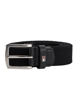 Ceinture élastique noire pour homme Tommy Hilfiger Denton