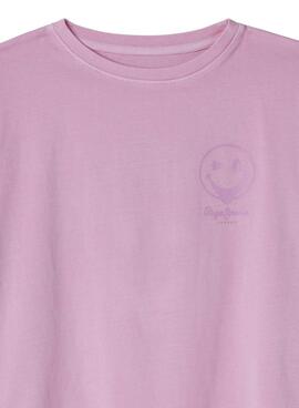 T-shirt Pepe Jeans Colette rose pour fille