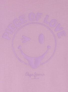 T-shirt Pepe Jeans Colette rose pour fille