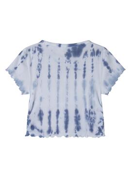 T-shirt Pepe Jeans Stef bleue pour fille.