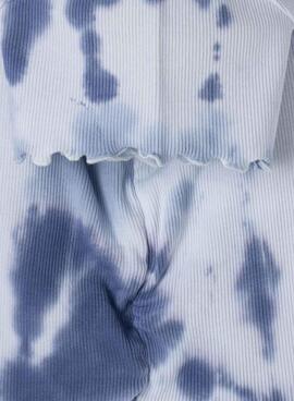 T-shirt Pepe Jeans Stef bleue pour fille.