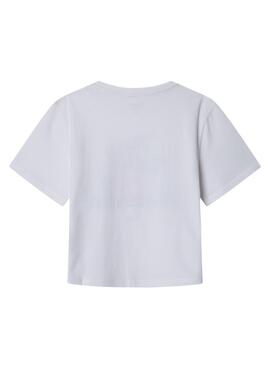 T-shirt Pepe Jeans Sabine blanc pour fille