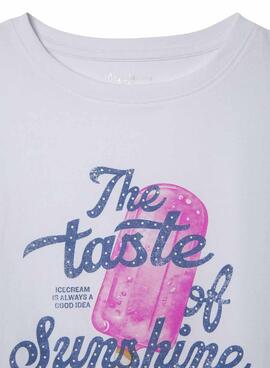 T-shirt Pepe Jeans Sabine blanc pour fille