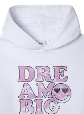 Sweatshirt Pepe Jeans Dacota blanc pour fille