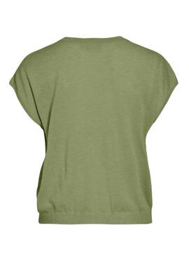 T-shirt Vila Videsha verte pour femme