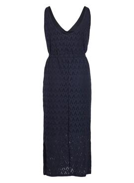 Robe bleue marine Vila Vimalina pour femme