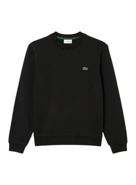 Sweatshirt Lacoste noir avec logo pour homme