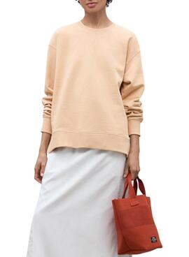 Sweat-shirt Ecoalf Storm orange pour femme
