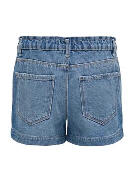 Shorts en denim Only Kogcomet de pierna ancha azules para niña.