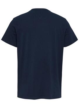T-shirt Tommy Jeans Graphic bleu marine pour homme