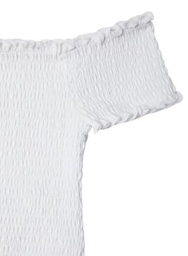 Haut Pepe Jeans Marian blanc pour fille