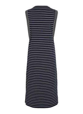 Robe à rayures marine Vila Viveriana pour femme