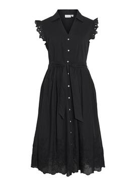 Robe noire Vila Vianglassi pour femme
