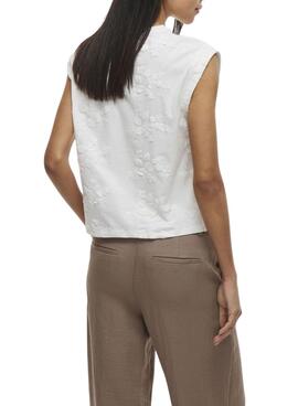 T-shirt blanc Vila Vinayla pour femme