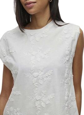T-shirt blanc Vila Vinayla pour femme