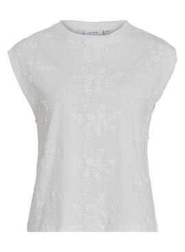 T-shirt blanc Vila Vinayla pour femme