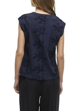  T-shirt   Vila Vinayla marine pour femme