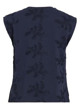  T-shirt   Vila Vinayla marine pour femme