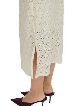 Robe Vila Vimalina beige pour femme