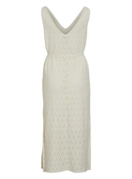 Robe Vila Vimalina beige pour femme