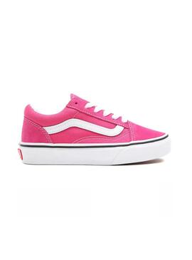 Chaussures Vans Old Skool Rose pour Fille