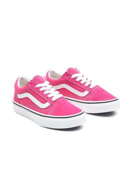 Chaussures Vans Old Skool Rose pour Fille
