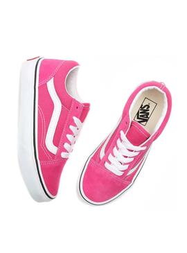 Chaussures Vans Old Skool Rose pour Fille